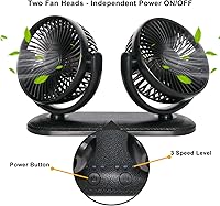 TriPole DC201 Dual Head Car Fan — image 3