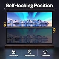 VIVOHOME 80-Inch Manual Pull Down Projector Screen — image 3