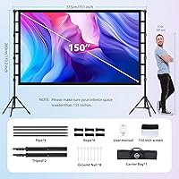 LEORFI 150-inch Projector Screen with Stand — image 5
