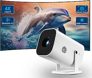 KEJOG 180° Adjustable Stand Electric Focus Mini Projector, 1080P Review