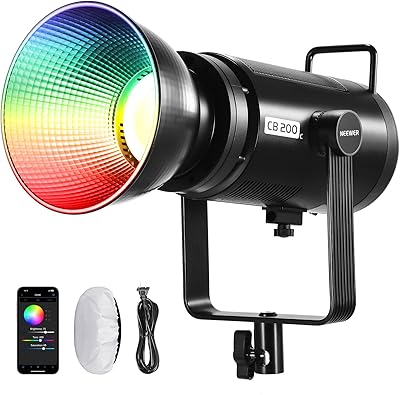 NEEWER CB200C 200W RGBWW COB LED Video Light