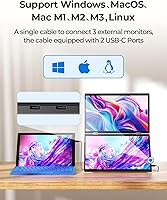 YUBWVO Portable Dual Monitors 15.6” 2K Screen Extender — image 5