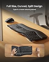 ProtoArc EKM01 Plus Ergonomic Wireless Keyboard Mouse Combo — image 2