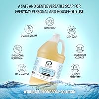 La Almona Pure Castile Liquid Soap Unscented 1 Gallon — image 5