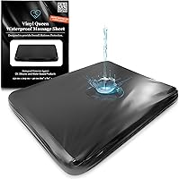 Eroticgel Black Vinyl Queen Waterproof Massage Bed Sheet — image 1
