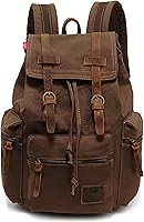 HuaChen Vintage Canvas Backpack M32 Coffee L — image 1