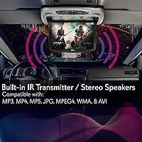 Pyle PLRD146 13.3-inch Car Roof Mount DVD Player — image 7