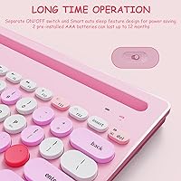 HUO JI Wireless Keyboard Multi-Device Bluetooth 2.4G Dual Mode — image 6