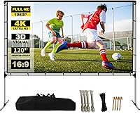 GYUEM 120 Inch Projector Screen with Stand — image 1