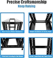 Raising Electronics 27U 4-Post Open Frame Server Rack 24″ Depth — image 5