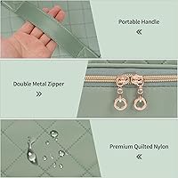 Nail Polish Organizer Case - Green Rhombus, 45 Bottle Capacity — image 5