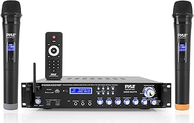 Pyle PWMA4004BT Bluetooth Multi-Channel Hybrid Pre-Amplifier System