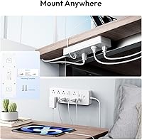 NTONPOWER 25 Ft Extension Cord with 10 AC Outlets & 2 USB Ports — image 7