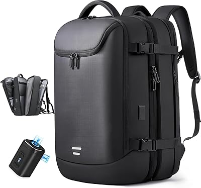 Tangcorle Vacuum Seal Travel Backpack 45L Expandable with USB Charging Port