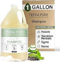 Terra Pure Hotel Shampoo Green Tea 1 Gallon — image 1