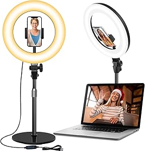 Yarrashop Desk Ring Light with Stand 10.5″ Review