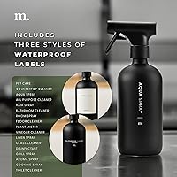 MaisoNovo Glass Spray Bottle Set - 16.9 fl oz Black x 2 — image 6