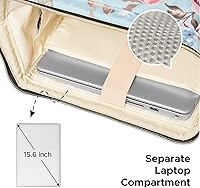 Kaome 15.6 Inch Laptop Backpack with Insulated Lunch Bag — image 6