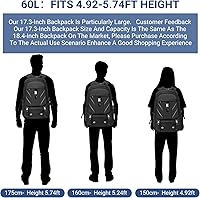 Banlole 17.3 Inch Travel Laptop Backpack with Shoe Compartment — image 3