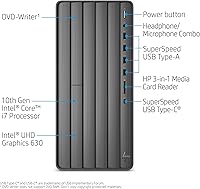 HP Envy Desktop TE01-1020, 10th Gen Intel Core i7-10700, 16GB RAM, 1TB HDD + 512GB SSD — image 3