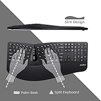 Perixx Periduo-605 Wireless Ergonomic Split Keyboard and Vertical Mouse Combo — image 2