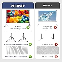 Vamvo 120-inch Outdoor Projector Screen with Stand — image 4
