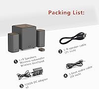 KEiiD KD-C02 2.1 Bluetooth Computer Speakers — image 7