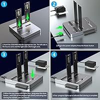AOKO M.2 NVMe SSD Cloner, Dual-Bay 4-in-1 Hard Drive Duplicator/Reader — image 4