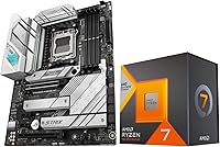 Micro Center AMD Ryzen 7 7800X3D CPU + ASUS ROG Strix B650-A Gaming Motherboard — image 1