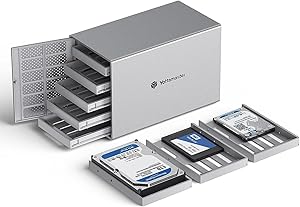 Yottamaster 5 Bay External Hard Drive Enclosure 80TB