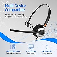 IPD IPH-160 Phone Headset with Noise Cancelling Microphone — image 7