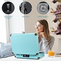 Retrolife R609 Blue Portable Bluetooth Vinyl Record Player — image 3