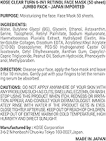 Kose Clear Turn 6-in-1 Retinol Face Mask 50 Sheets Jumbo Pack — image 2