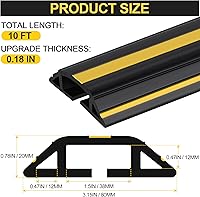 MYFAMIREA 10FT Floor Cord Cover — image 2