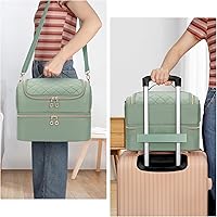 Nail Polish Organizer Case - Green Rhombus, 45 Bottle Capacity — image 7