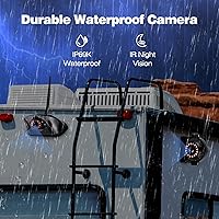 WOOCARTY 3-Camera Wireless RV Backup System — image 2