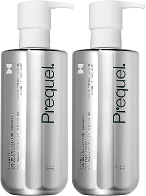 Prequel Skin Gleanser, Moisturizing Glycerin Face Wash, 6.75oz (Pack of 2)