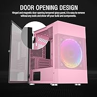 Vetroo M01 Pink Gaming PC Case — image 4
