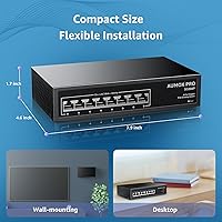 AUMOX PRO SG308P 8-Port PoE Gigabit Switch 120W — image 6