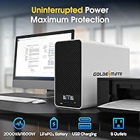 GOLDENMATE 2000VA/1600W Lithium UPS — image 2