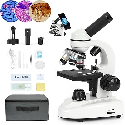 LaMulaAuto Microscope for Adults Kids Students