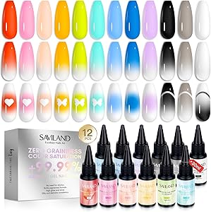 Saviland Airbrush Gel Nail Polish Set 30mL Review