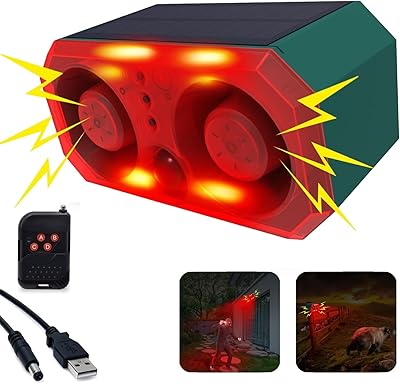 ROYELLE Solar Outdoor Motion Detector Alarm