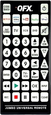 QFX REM-115 Jumbo Universal Remote Control