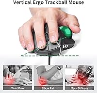 SANWA Wired Ergonomic Trackball Mouse — image 2