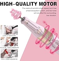 YOKE FELLOW N301 Pink Nail Drill Machine — image 2