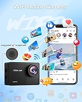 TIMNUT 4K 60fps Action Camera with 64GB SD Card and 2 Batteries — image 5