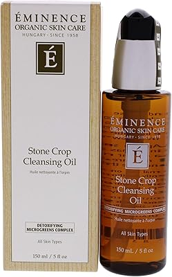 Eminence Organic Skincare Stone Crop Cleansing Oil, Unscented, 5 Fl Oz