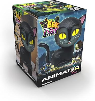 Eek The Cat Talking Animated Black Cat with Projector & Speaker