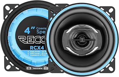 RECOIL RCX4 Echo Series 4-Inch Coaxial Car Audio Speaker System